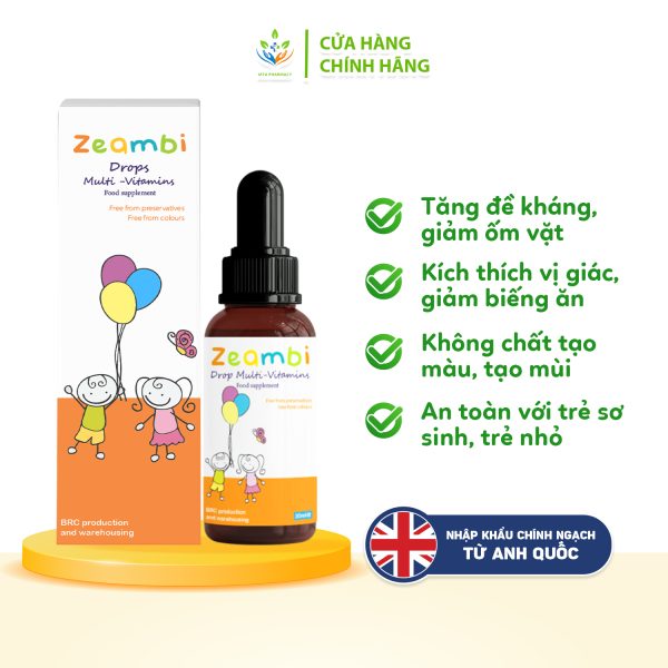 Vitamin Zeambi Drops Multi-Vitamins dạng giọt 30ml