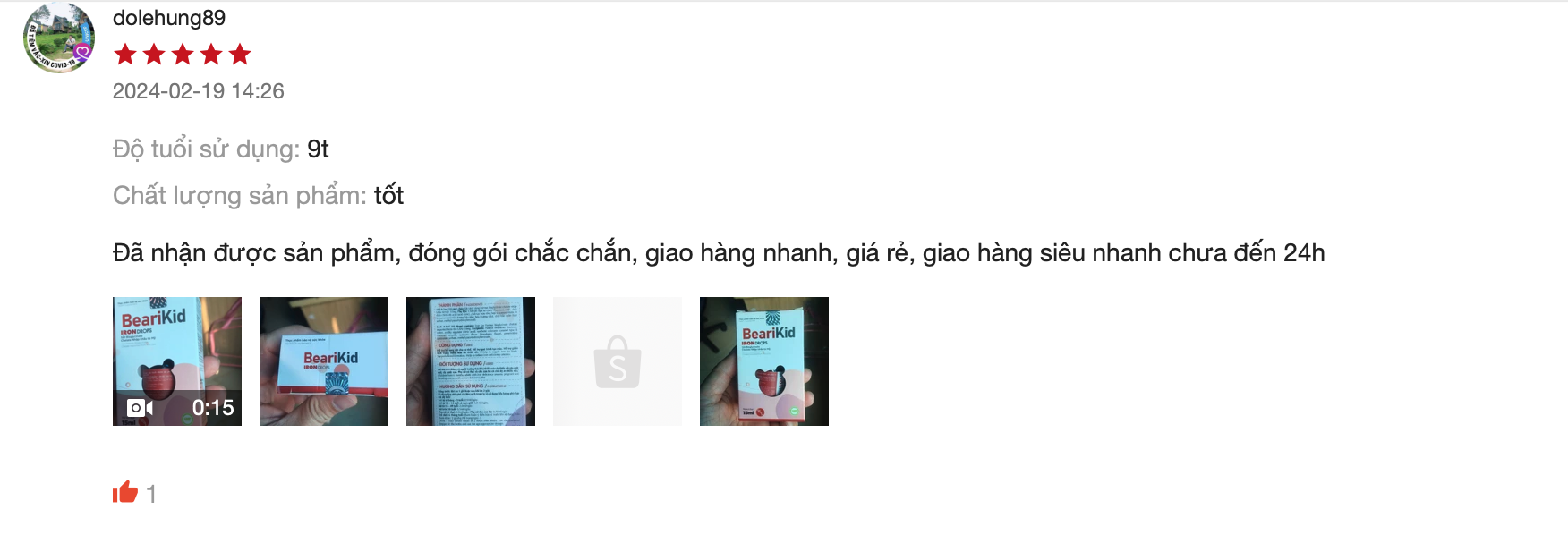 Review sắt BeariKid