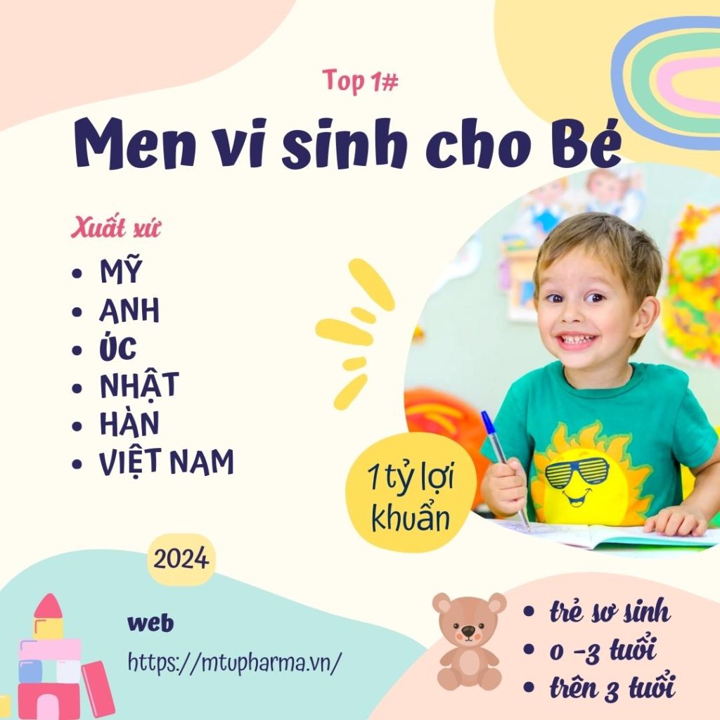 Top #1 các loại men vi sinh tốt cho bé